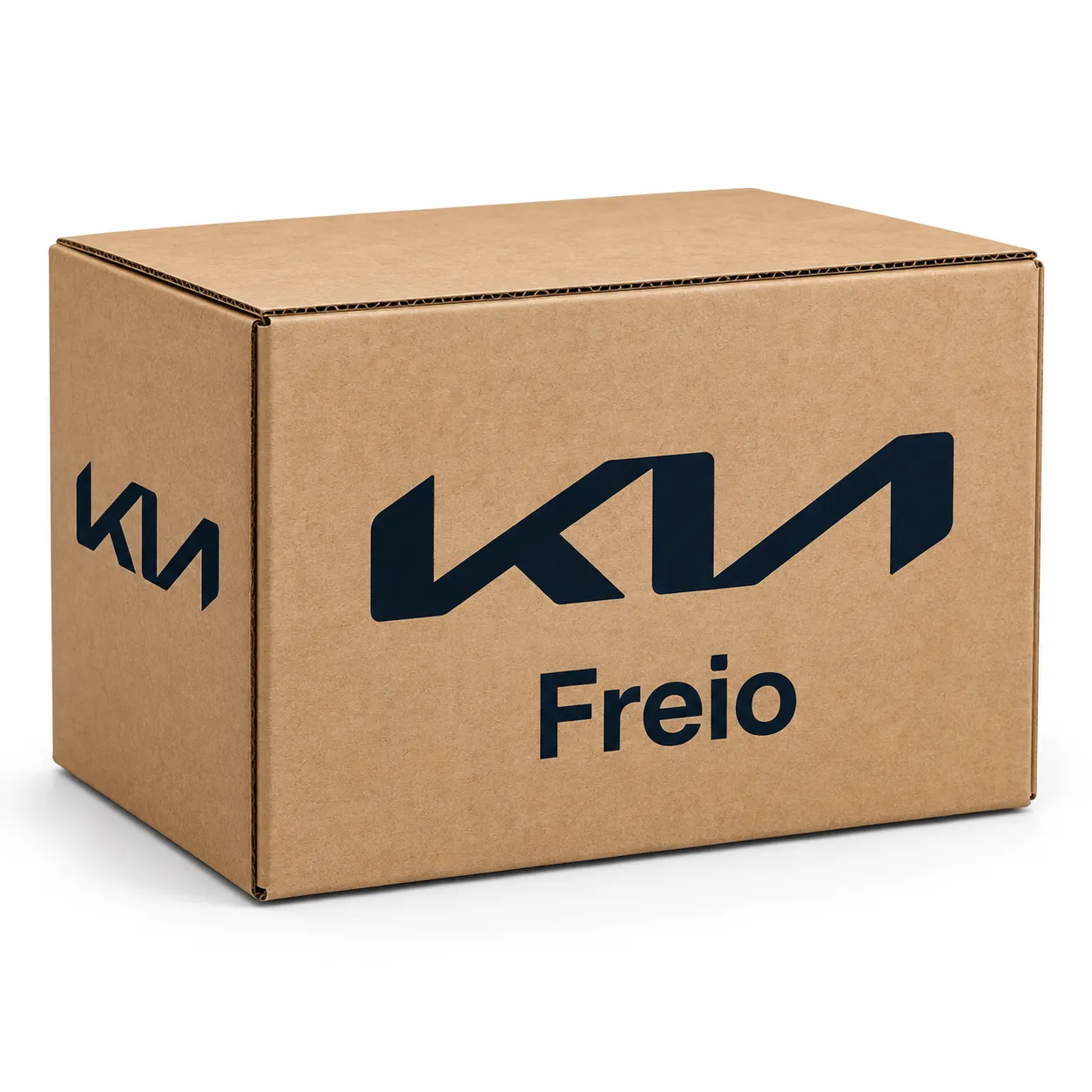 Par de discos de freio ventilados em aço original Kia, fotografia de produto em fundo neutro, still life industrial
